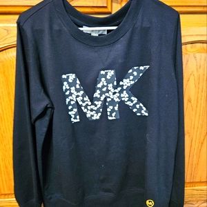 Brand New Michael Kors Crew Sweater Large Color Black